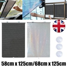 Roller Blinds Suction Cup Curtain Blackout Window Car Sun-shading Curtains