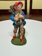 HAND PAINTED FONTANINI PAPER MACHE CHALKWARE NATIVITY BAG PIPER #230 (4.5”)