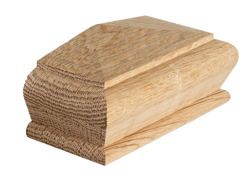 Staircase newel post cap - post,