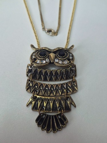 Articulated owl pendant - owl,