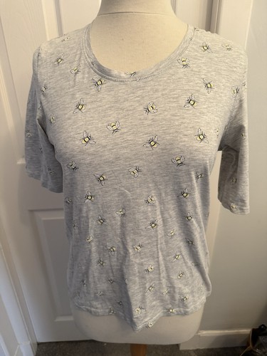 Ladies cotton trader grey bee - cotton,