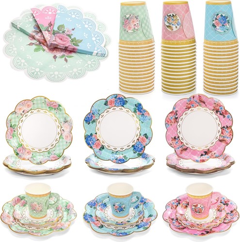 204 floral tea cups - 204,