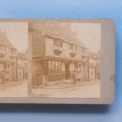 Stereoview card real photo - card,