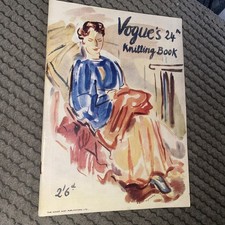 Vintage Vogue 24th  Knitting Book Magazine Ladies and Mens 1940's/50's 
