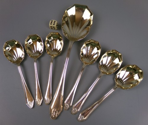 Vintage dessert spoon - vintage, set