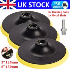 3X 125mm 150mm Backing Pad Hook Loop M14 for Angle Grinder Sander Disc Polisher
