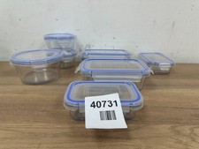 AmazonBasics HS0301 Locking Food Storage Containers Set - 7 Piece