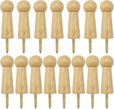 15PCS Wooden Coat Pegs