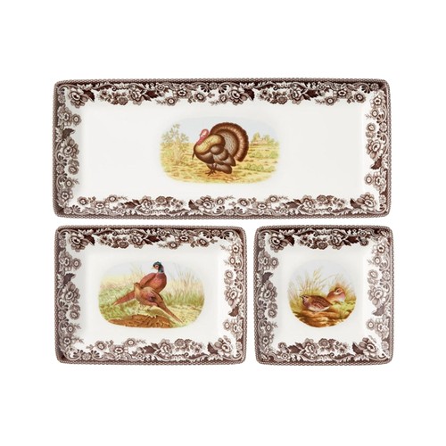 Spode woodland piece - woodland, 3-piece