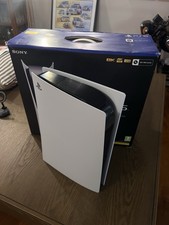 Sony PlayStation 5 Digital Edition 825GB White Gaming Console with Cables & Box