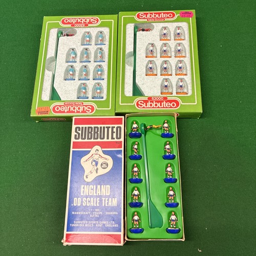 Three boxed subbuteo teams - boxed,