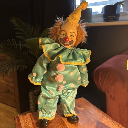 Vintage german ceramic clown - german,