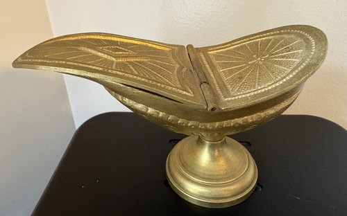 Vintage brass incense boat - vintage,