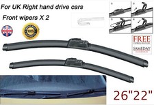 FOR FORD TRANSIT MK7 2006 - 2013 BRAND NEW WINDSCREEN WIPER BLADES 26"22"