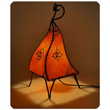 Oriental Moroccan Floor Lamp Leather Henna Light Melah