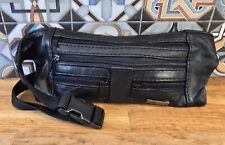 Mens Ladies Discrete Soft Genuine Leather Bum Bag Money Belt Travel Waist Fanny