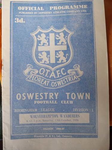 Oswestry town wolverhampton - town, v