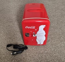 Coca-Cola Polar Bear 4L Mini Fridge, 6 Can Portable Cooler/Warmer