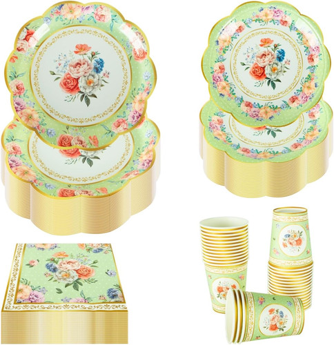 Vintage party tableware - vintage, set