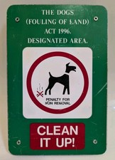 COUNCIL DOG POO / FOULING SIGN - Road Sign Warning Street Genuine Plaque Signage