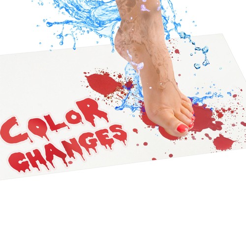 Bloody bath mat - bloody, mat,