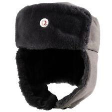 Original East German NVA Ushanka with Cockade-Grey-Faux Fur- 1960's-80's Surplus