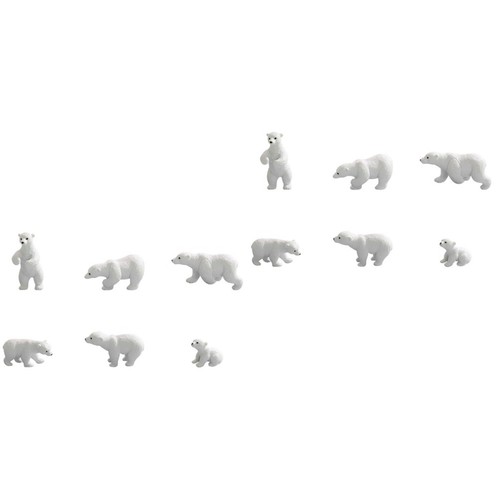 Pcs white bear figurine - bear,