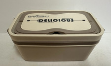 Bakeshu Lunch/Bento Box with Spoon & Fork Stackable 2 Layer 3 Compartments GC+