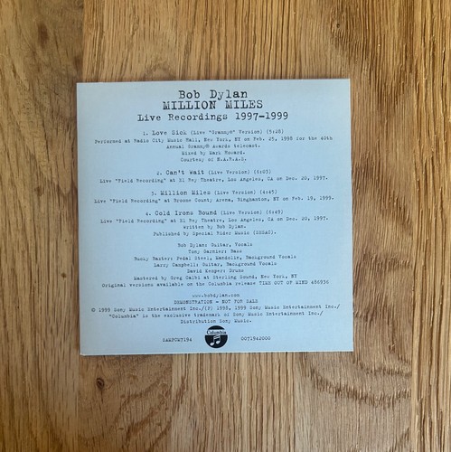 Bob dylan million - bob, live
