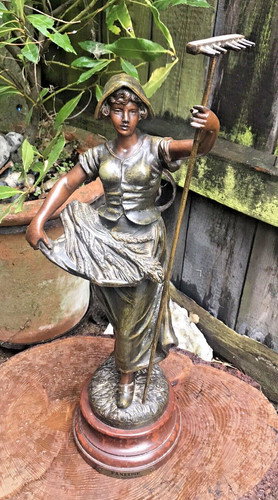 Antique french bronzed spelter - antique,
