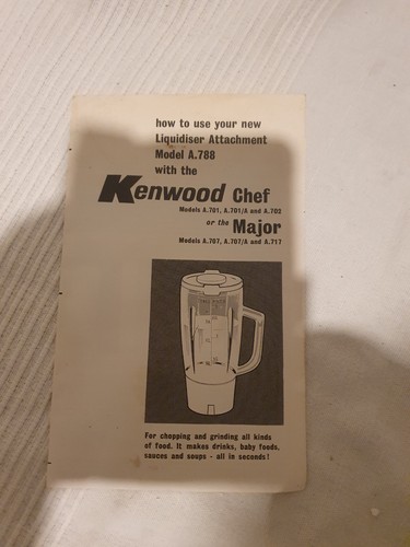 Kenwood chef liquidiser - kenwood,