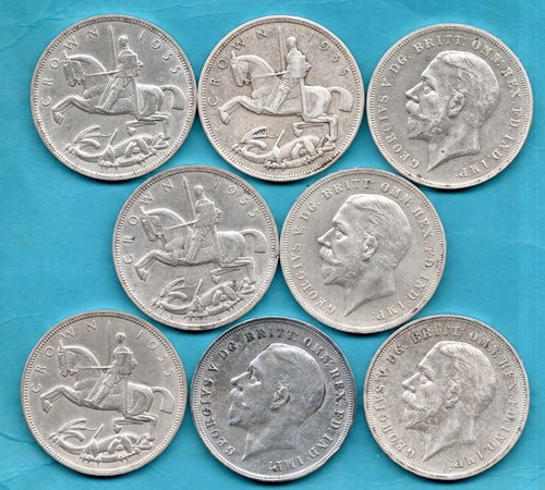 1935 silver crown coins - x,