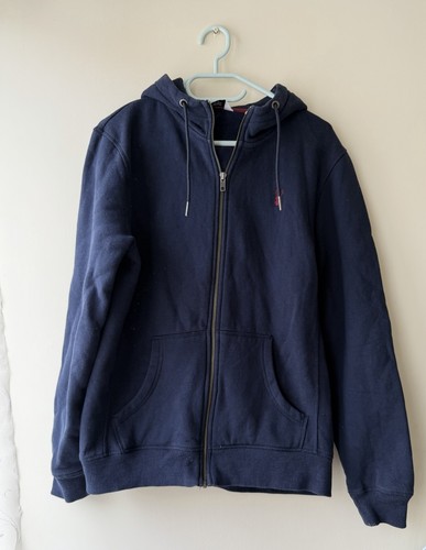 Next mans navy hooded cardigan - mans,