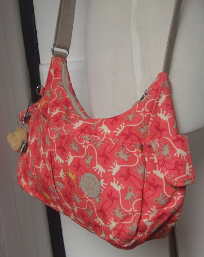 Kipling monkey print - print, coral
