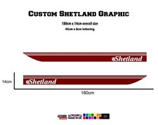 180cm Shetland Boats Graphic