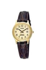 Lorus Ladies Leather Strap Lumibrite Date Watch RXT92AX9