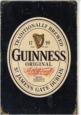 Metal Wall Sign Guinness for
