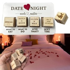 Date Night Dice Wooden Couples