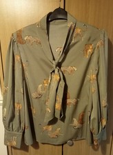 Ladies Pussy Bow Blouse Size