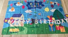 180cm - 114cm Peppa Pig Birthday Party Decorations Backdrop Extra Large & Banner
