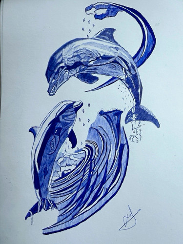 Signed unframed original - signed,