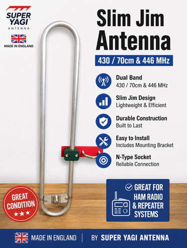 70cm slim jim antenna 420 - 70cm, to