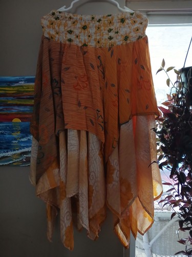 Kantha bae silk pixie skirt - bae,