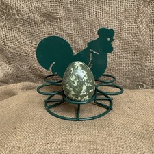 Green Wire Chicken Egg Holder