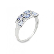 9ct White Gold Tanzanite &