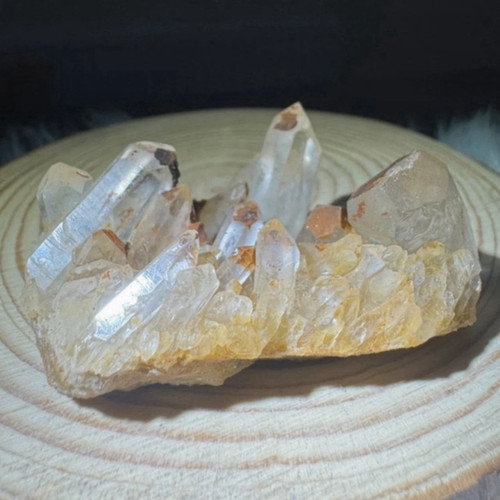 Natural quartz crystal cluster - natural,