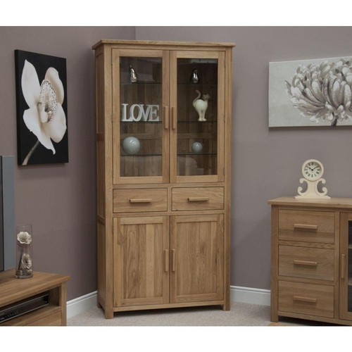 Solid oak display - display, /