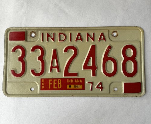 Indiana license plates - 11, of