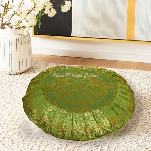 Green elephant floral - green,