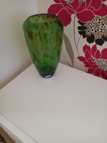 Bohemian large green mottled - green,